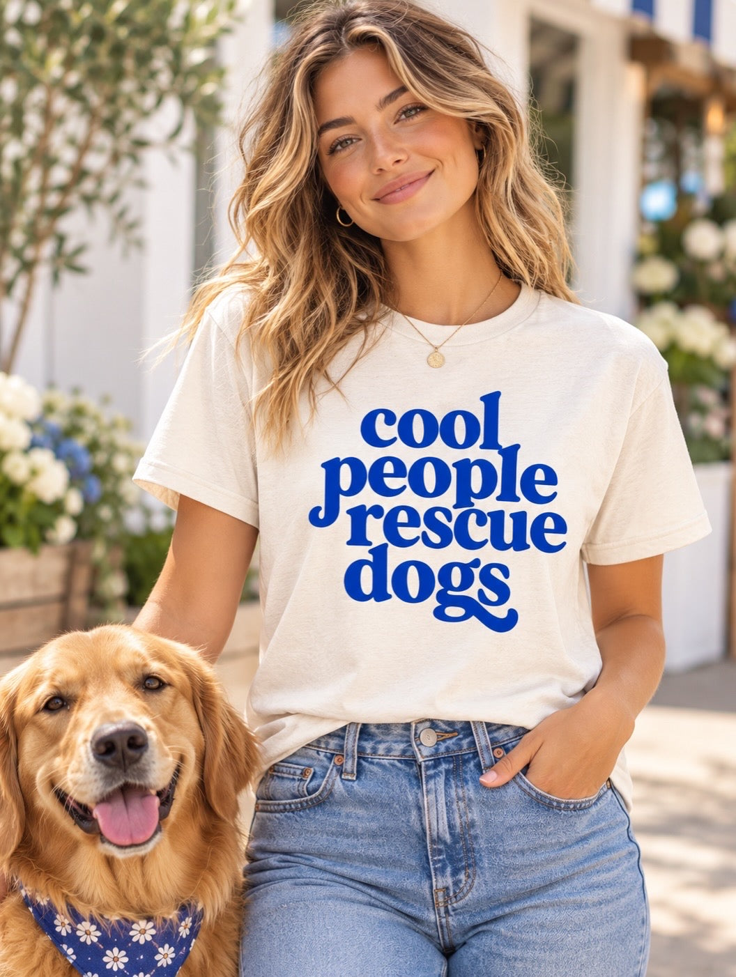 Cool People Rescue Dogs T-shirt