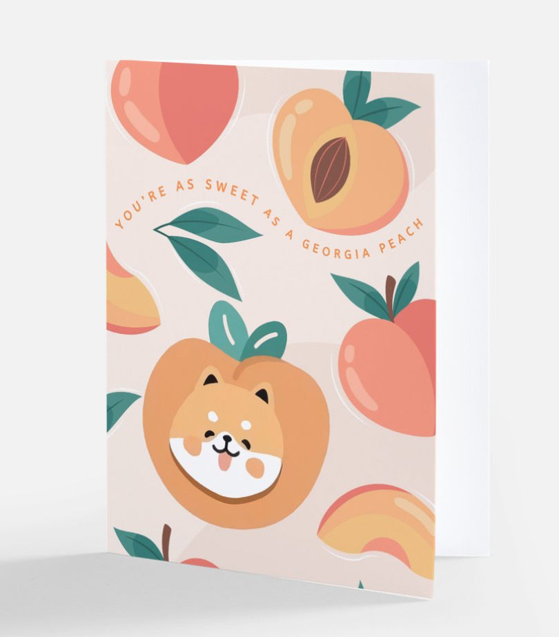 Sweet As A Georgia Peach Notecard