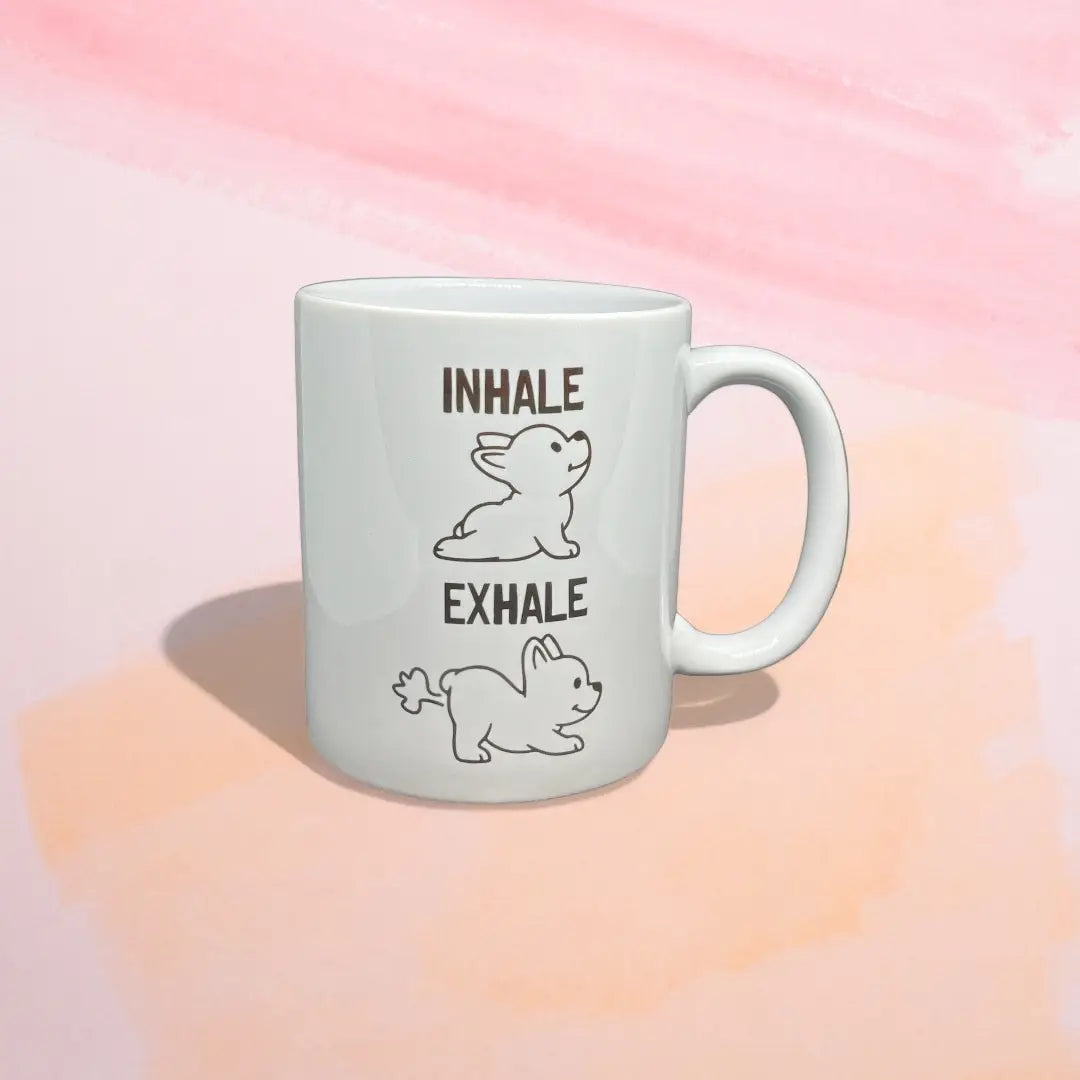 Inhale Exhale Ceramic Mug