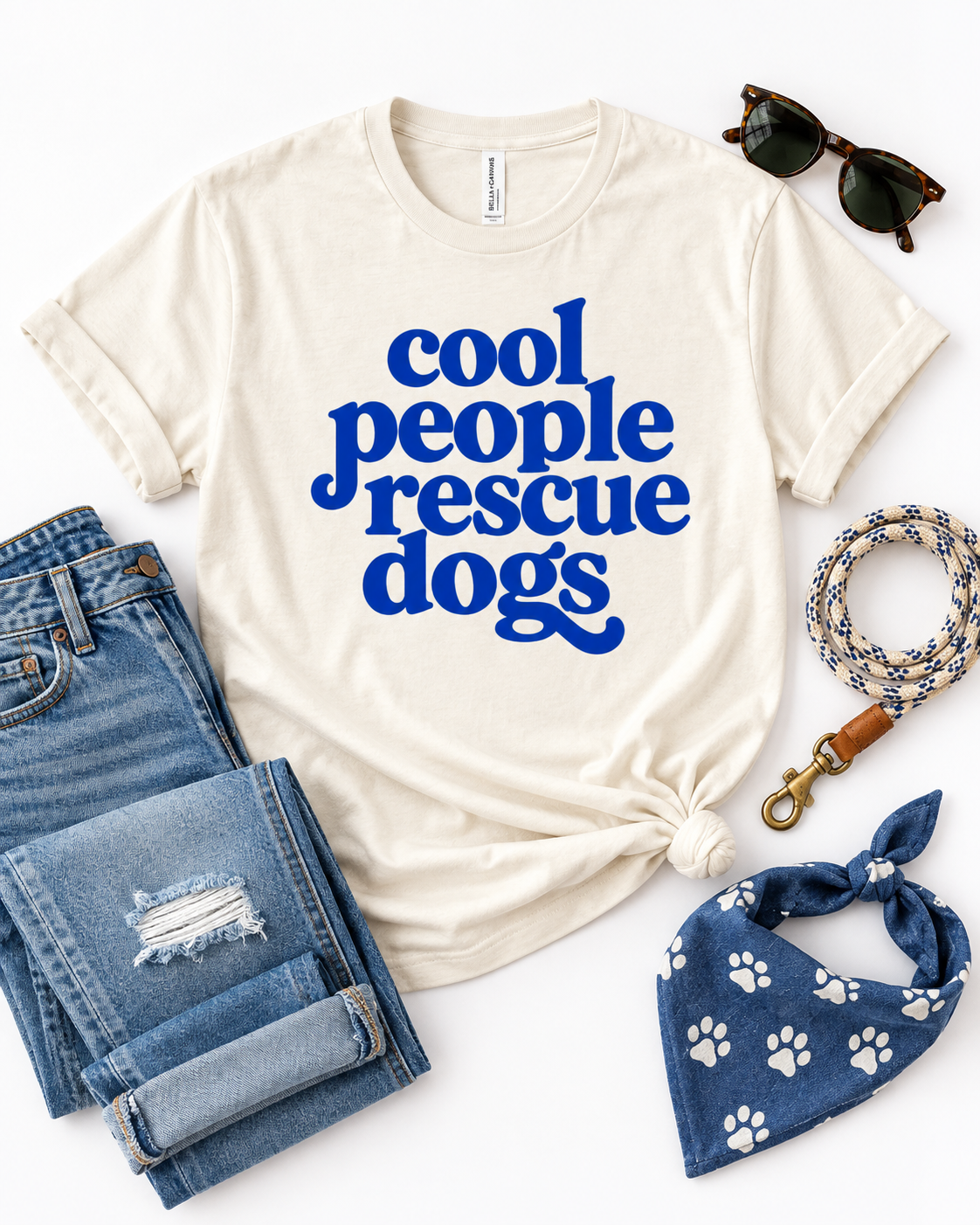 Cool People Rescue Dogs T-shirt