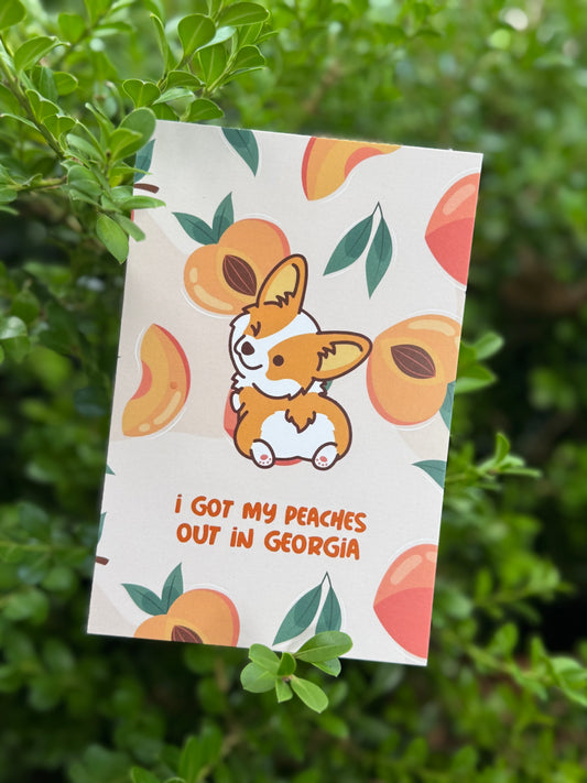 Georgia Peaches Postcard