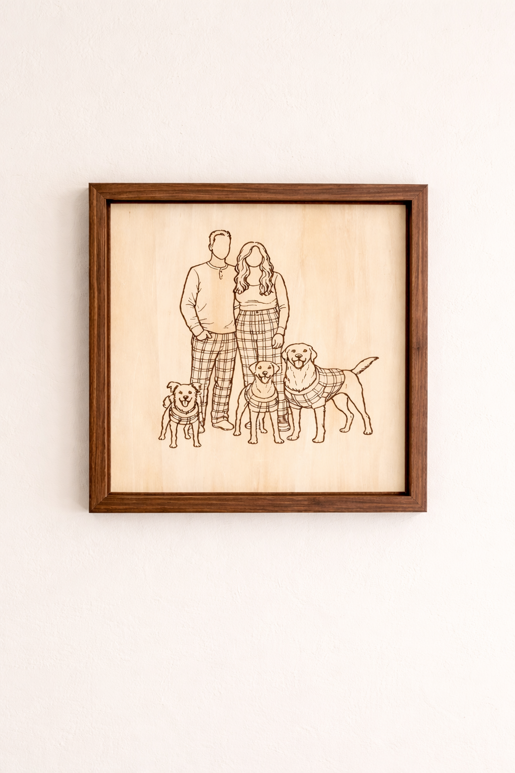 Custom Engraved Family Portrait