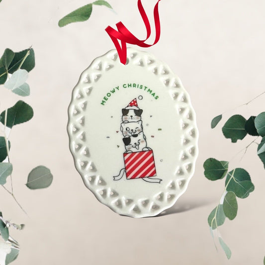 Meowy Christmas Ornament